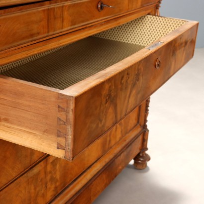 Cómoda Cappuccino, Cómoda Luis Felipe en nogal