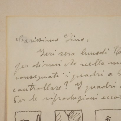 Lettera con Bozzetti di Ottone Rosai,Ottone Rosai,Ottone Rosai,Ottone Rosai,Ottone Rosai,Ottone Rosai