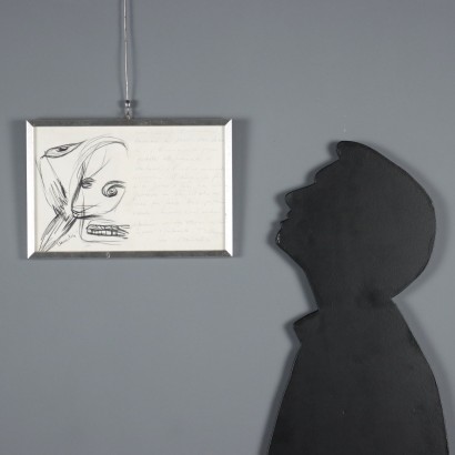 Dessin avec lettre de Remo Brindisi, La dernière nuit de Mussolini avec Claretta, Remo Brindisi, Dessin avec lettre de Remo Brindisi 1, Remo Brindisi, Remo Brindisi, Remo Brindisi, Remo Brindisi, Remo Brindisi, Remo Brindisi, Remo Brindisi