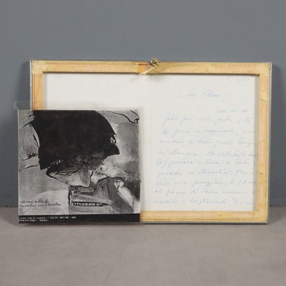 Dessin avec lettre de Remo Brindisi, La dernière nuit de Mussolini avec Claretta, Remo Brindisi, Dessin avec lettre de Remo Brindisi 1, Remo Brindisi, Remo Brindisi, Remo Brindisi, Remo Brindisi, Remo Brindisi, Remo Brindisi, Remo Brindisi