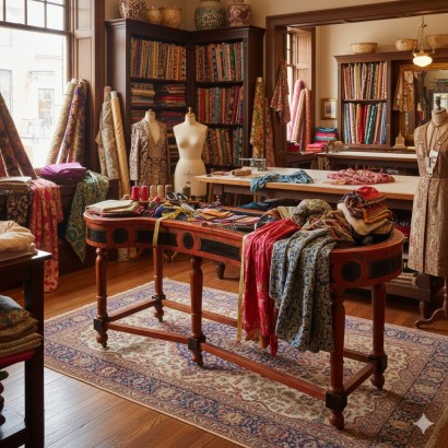 Table de vitrine, comptoir de présentation élégant