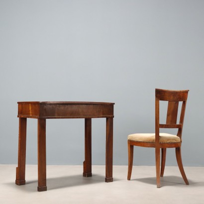 Scrittoio e sedie,Scrittoio con sedia,Scrittoio con Sedia Stile Impero