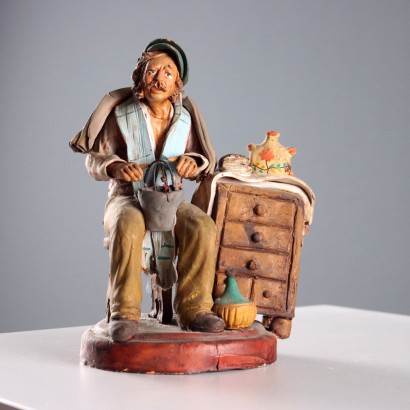 Gruppo di Statuine in Terracotta Ceramic