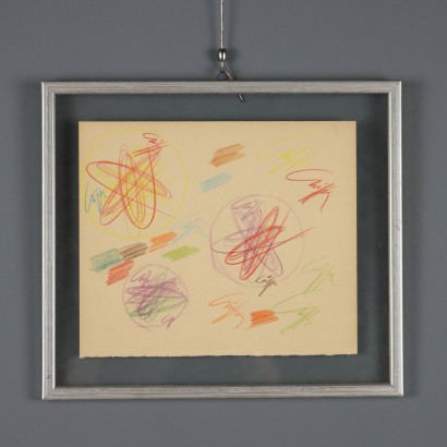 Disegno di Roberto Crippa Spirali 1969