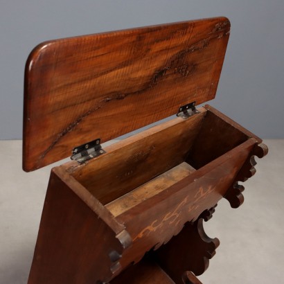 Agenouilloir, agenouilloir baroque en érable et noyer