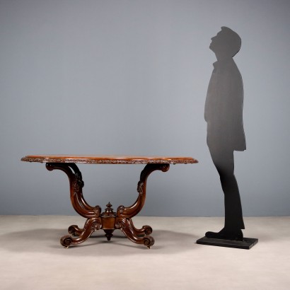 TAVOLINO a biscotto,Tavolo a Biscotto in Noce