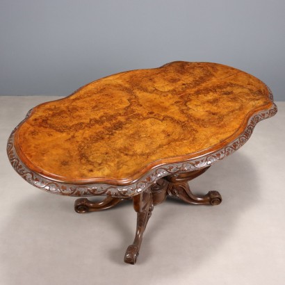 TAVOLINO a biscotto,Tavolo a Biscotto in Noce