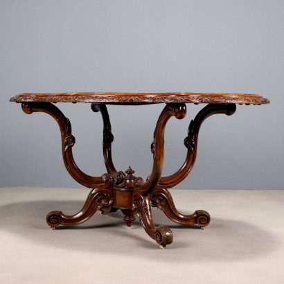 TAVOLINO a biscotto,Tavolo a Biscotto in Noce