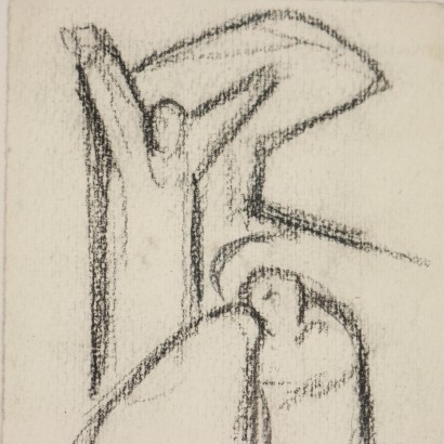 Disegno di Emilio Scanavino,Alleluia,Emilio Scanavino,Emilio Scanavino,Emilio Scanavino