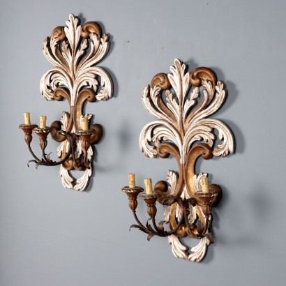 COPPIA APPLIQUES,Coppia di Applique ,Coppia di Appliques