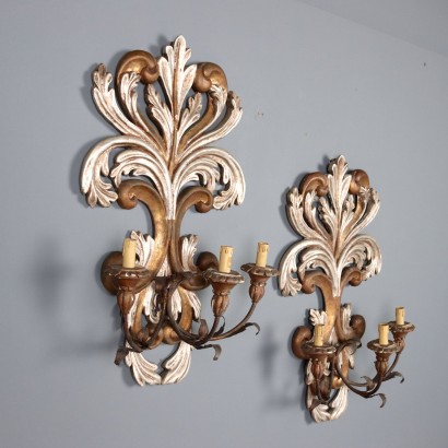 COPPIA APPLIQUES,Coppia di Applique ,Coppia di Appliques