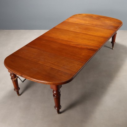 TABLE, Extendable Table, Extendable Mahogany Table
