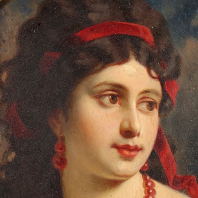 Dipinto Ritratto di Giovane Donna,Ritratto di giovane donna,Dipinto Ritratto di Giovane Donna