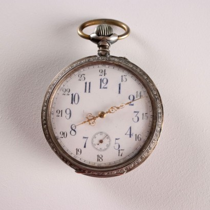 Orologio a Cipolla in Argento con Supp,Orologio a Cipolla in Argento Ancre Re,Orologio a Cipolla in Argento Wilhelm