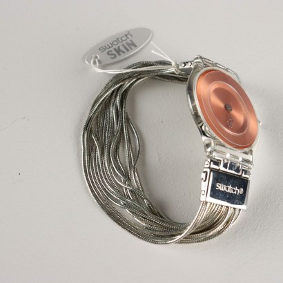 Coppia di Orologi Swatch Skin Silver M,Coppia Swatch Skin SFK130/SFK132 Silver