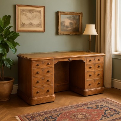 Desk, Victorian Walnut Desk