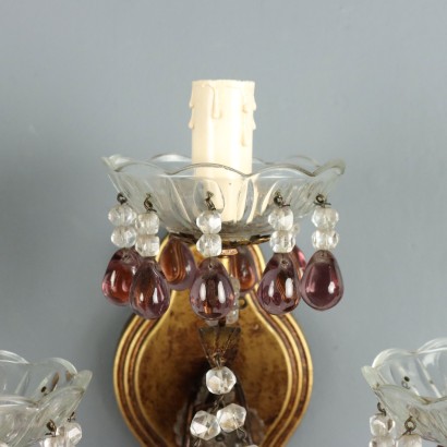 Applique,Applique a Tre Luci in Ferro