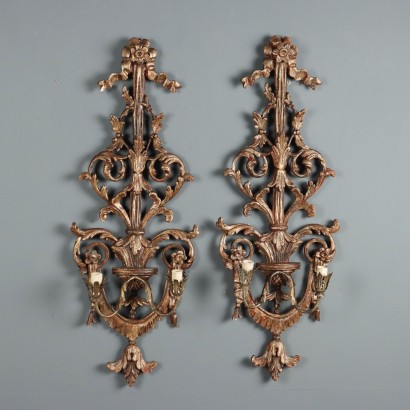 Coppia Appliques a due Luci