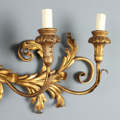 Coppia di Applique ,Coppia di Appliques in Ferro Lavorato