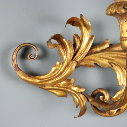Coppia di Applique ,Coppia di Appliques in Ferro Lavorato