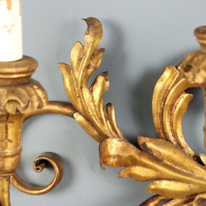 Coppia di Applique ,Coppia di Appliques in Ferro Lavorato