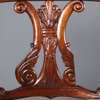 POLTRONCINE,Coppia di Poltrone Luigi Filippo in Mo