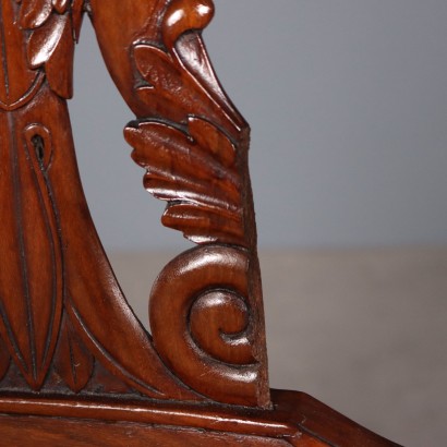 POLTRONCINE,Coppia di Poltrone Luigi Filippo in Mo