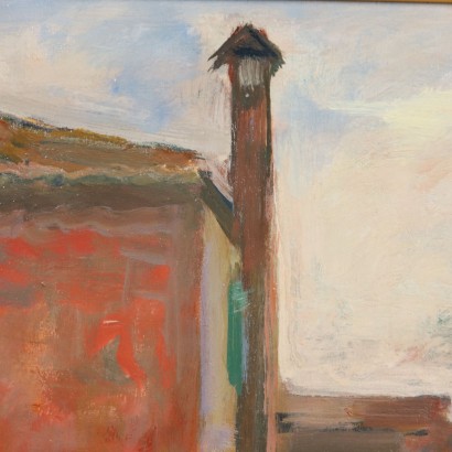 Dipinto di Eugenio Polesello ,Motivo a Burano,Eugenio Polesello,Eugenio Polesello,Eugenio Polesello,Eugenio Polesello