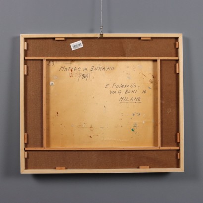 Dipinto di Eugenio Polesello ,Motivo a Burano,Eugenio Polesello,Eugenio Polesello,Eugenio Polesello,Eugenio Polesello