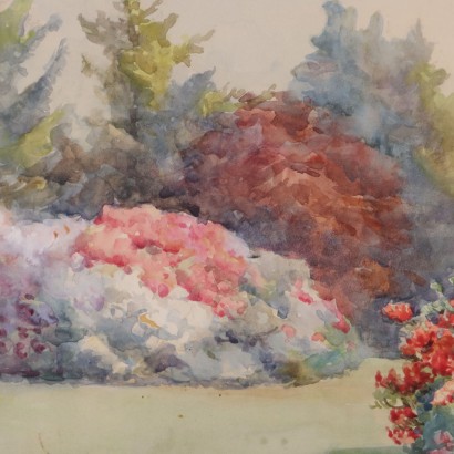 Dipinto di Patience E. Bishopp,Giardino fiorito,Patience E. Bishopp,Patience E. Bishopp,Patience E. Bishopp,Patience E. Bishopp