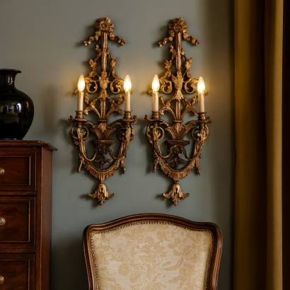 Coppia applique,Coppia Appliques a due Luci