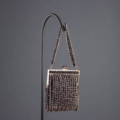 Borsetta da Sera Vintage Nero e Oro