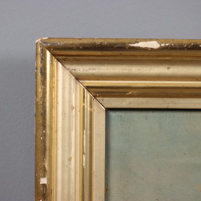 Dipinto Paesaggio con Lago di Pusiano in Brianza | Arte Ottocento_1327357 Dipinto Paesaggio con Lago di Pusiano ,Paesaggio con lago di Pusiano in Brian