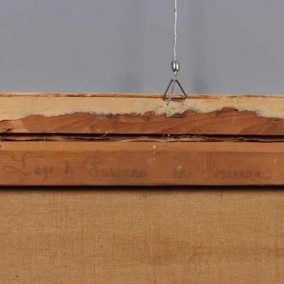 Dipinto Paesaggio con Lago di Pusiano in Brianza | Arte Ottocento_1327362 Dipinto Paesaggio con Lago di Pusiano ,Paesaggio con lago di Pusiano in Brian