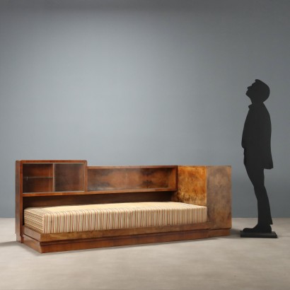 Letto Decò Anni '40,Letto Art Déco Anni '40