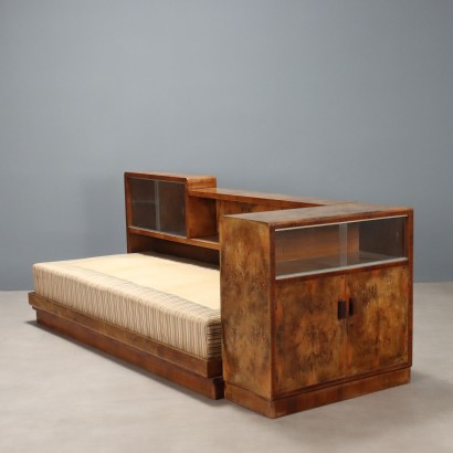 Letto Decò Anni '40,Letto Art Déco Anni '40