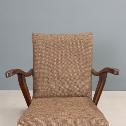 Due Poltrone con Braccioli in Legno An