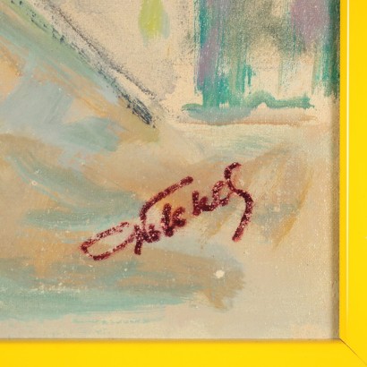 Dipinto di Eugenio Polesello,Canale a Venezia,Eugenio Polesello,Eugenio Polesello,Eugenio Polesello,Eugenio Polesello,Eugenio Polesello,Eugenio Polesello