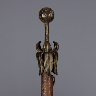 Lampada da terra,Lampada da Terra in Ferro e Lamierino