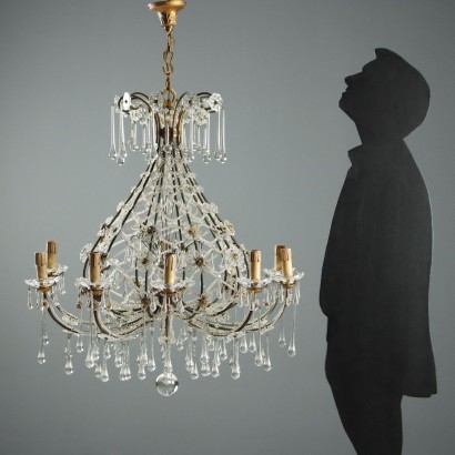 Lampadario a Dieci Luci - Italia Fine XIX Secolo | Antiquariato Lampadari e lumi_1328409 Lampadario,Lampadario a Dieci Luci