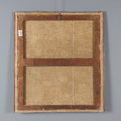 Dipinto Moderno Composizione con Fiori Olio su Tela XIX Secolo_1328760 Dipinto Composizione con Fiori