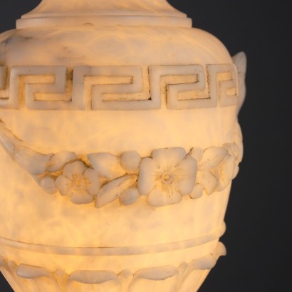 Vaso Lampada in Alabastro