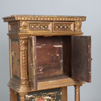 Coppia di stipetti,Coppia di Piccoli Stipi in Stile Rinas