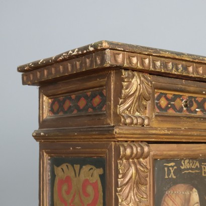 Coppia di stipetti,Coppia di Piccoli Stipi in Stile Rinas