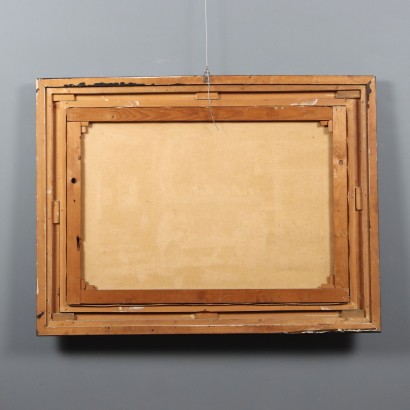 Dipinto Mario Fattori,Dipinto di Mario Fattori,Interno con focolare,Mario Fattori,Mario Fattori,Mario Fattori,Mario Fattori