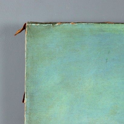 Dipinto Paesaggio con veduta di Omegna