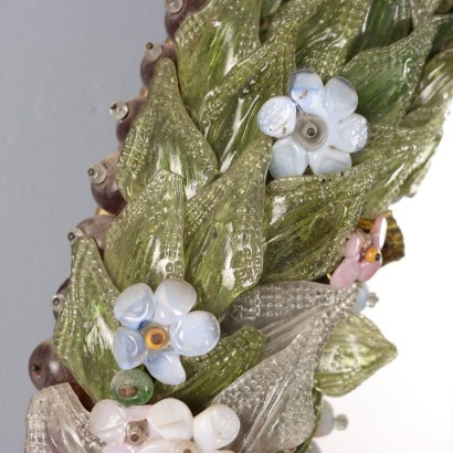 Specchiera vetro Venezia,Specchiera Veneziana con Vetri Colorati