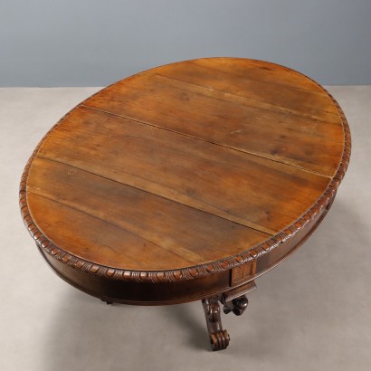 tavolo a cestello,Tavolo a Cestello allungabile in Noce