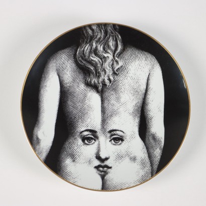 Piatto Piero Fornasetti per Rosenthal Temi e Variazioni