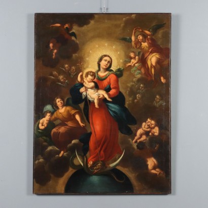 Dipinto Madonna Immacolata con Gesù Bambino